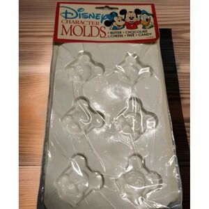 NEW Vintage Disney Mickey Mouse Molds Chocolate‎ Butter Cheese Pate Candy NIB